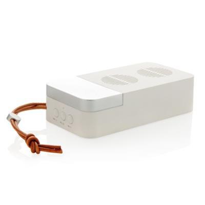 OBG.PUB - Enceinte Bluetooth sans fil 10W en aluminium Arial Blanc Enceinte Bluetooth sans fil 10W en aluminium Arial Blanc