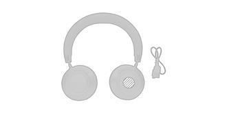 Casque audio avec Bluetooth en aluminium/PU Arpia - Impression Droite