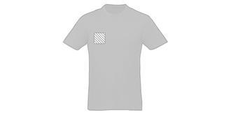 T-shirt femme manche courte coton 140g Princesse - Marquage poitrine droite