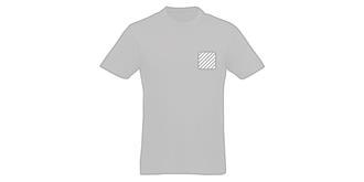 T-shirt femme manche courte coton 140g Princesse - Marquage poitrine gauche