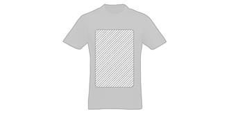 T-shirt femme manche courte coton 140g Princesse - Marquage Recto