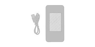 Batterie de secours de poche 10.000 mAh Banky - Marquage Recto