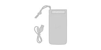 Batterie de secours Aria 8000 mAh Morrow - Impression avant en haut