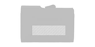 Porte-cartes anti RFID en aluminium Caruca - Impression arrière en bas
