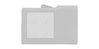 Porte-cartes anti RFID en aluminium Caruca - Marquage Recto