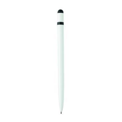 OBG.PUB - Stylo stylet en aluminium Boligro Blanc Stylo stylet en aluminium Boligro Blanc