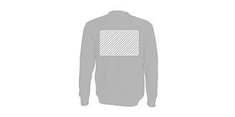 Sweat-shirt unisexe col rond Pullover - Marquage Verso