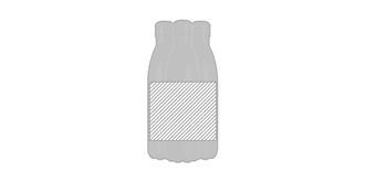 Bouteille isotherme en matière acier 750ml Borçy - Marquage autour