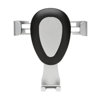 Support téléphone pour voiture en aluminium Stikin Gris / Noir