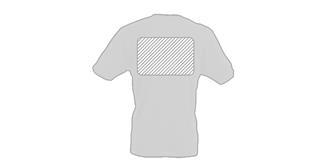 T-shirt homme col en V manches courtes Victory - Marquage Verso