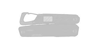 Outil multifonctions avec mousqueton Tyars - impression sur arrière coté droite