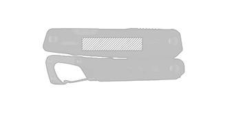 Outil multifonctions avec mousqueton Tyars - impression avant coté droite