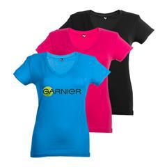 OBG PUB - T-shirt femme col ouvert manches courtes Victoria