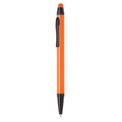 OBG.PUB - Stylet à bille fin aluminium encre bleue Bolar Orange Stylet à bille fin aluminium encre bleue Bolar Orange