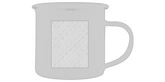 Tasse à café de 350 ml en acier inoxydable Syer - Marquage Verso