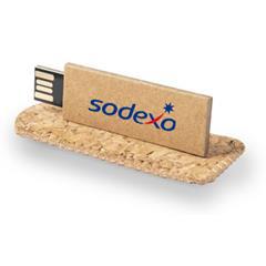 OBG PUB - Clé USB en carton recyclé étui liège