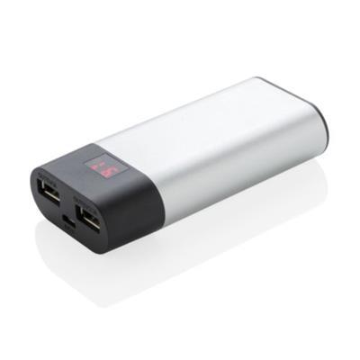 Powerbank de 4000 mAh en aluminium Lithus Argent