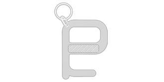 Porte-clés désinfectant Morocoro - Marquage Recto