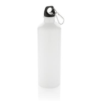 Bouteille d'eau XL de 750 ml en aluminium Bouskast Blanc