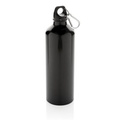 Bouteille d'eau XL de 750 ml en aluminium Bouskast Noir