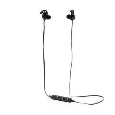 Ecouteurs Bluetooth sans fil en aluminium Leptus Noir