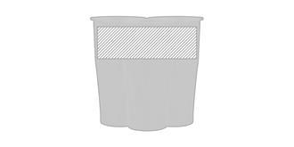 Mug de 500ml en acier inoxydable Darius - Marquage autour