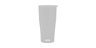 Mug de 500ml en acier inoxydable Darius - Impression Bas