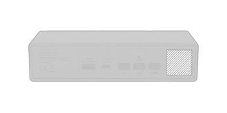 Réveil en bambou avec chargeur sans fil 5W Hazus - impression sur arrière coté droite