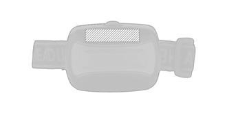 Lampe frontale COB en ABS Raighley - Impression avant en haut