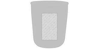 Mug antimicrobien à double paroi 250ml Vokan - Marquage Verso