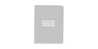 Conférencier A4 en cuir recyclé résistant Colton - Marquage Recto