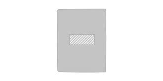 Conférencier A4 en cuir recyclé résistant Colton - Marquage Verso