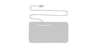 Organiseur de bureau avec induction 5W Botox - impression en haut à gauche