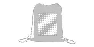 Sac à dos à cordon réfléchissant en RPET Jurna - Marquage Verso