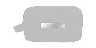 Trousse de toilette en PET recyclé Syerus - Marquage Recto