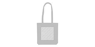 Tote bag original en coton recyclé Huloinse - Marquage Verso