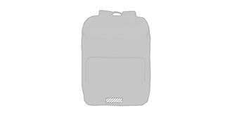 Sac à dos isotherme en PET recyclé résistant Wyale - Impression Bas