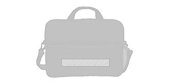 Sacoche pour ordinateur de 15,6" en PET Usuas - Marquage Recto