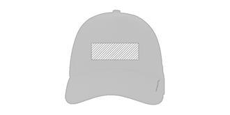 Casquette 5 panneaux en coton recyclé 190gr Oark - Marquage Recto