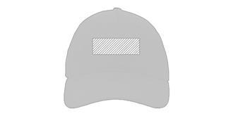 Casquette 6 panneaux en coton recyclé 190gr Kojar - Marquage Recto