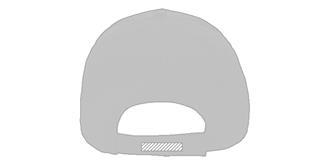 Casquette 6 panneaux en coton recyclé 190gr Kojar - Impression sur sangle