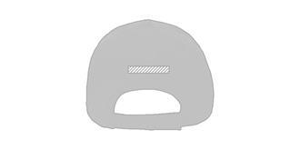 Casquette 6 panneaux en coton recyclé 190gr Kojar - Marquage Verso