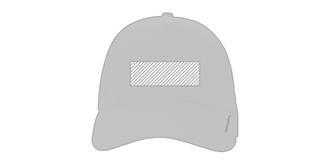 Casquette 5 panneaux en coton recyclé 280gr Tarkas - Marquage Recto