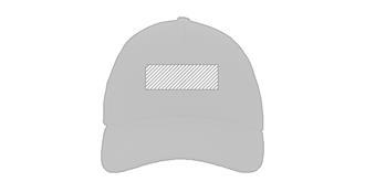 Casquette 6 panneaux en coton recyclé 280gr Birna - Marquage Recto