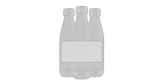 Bouteille d'eau étanche avec bouchon en acier Boso - Marquage autour