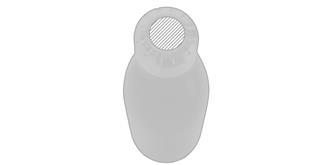 Bouteille d'eau étanche avec bouchon en acier Boso - Impression Haut