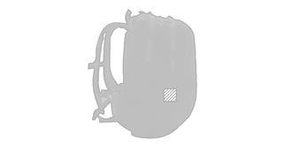 Sac à dos de randonnée de 26L en polyester Mesiu - impression en bas à gauche