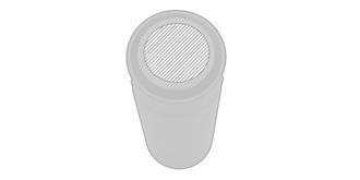 Bouteille étanche en acier inoxydable Sourano - Impression Haut