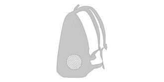 Sac à dos antivol design moderne verrouillable Jub - impression avant coté droite