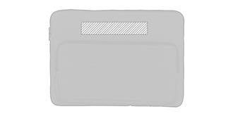 Housse pour ordinateur 15,6" en rPET Horvain - Impression avant en haut